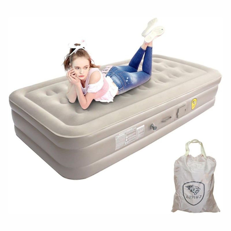Air Mattress with Built in Pump | Inflatable Mattress with Storage Bag | Inflatable Blow Up Mattress | Inflatable Portable Air Bed | Blow up Mattress | Air Bed For Guest with Pillow